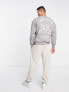 Фото #4 товара Jack & Jones Originals oversized sweat with pizza back print in light grey