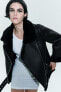 Zw collection double-faced biker jacket