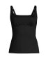 Фото #1 товара Women's Tummy Control Square Neck Underwire Tankini Swimsuit Top Adjustable Strap