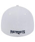 Men's White New England Patriots Active 39thirty Flex Hat