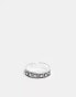 Фото #1 товара Faded Future moon and star band ring in silver