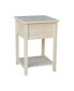 Фото #5 товара Lamp Table with 2 Drawers