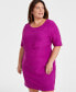 Plus Size Zigzag Sheath Dress