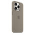 Фото #5 товара Чехол для iPhone 15 Pro Si Apple Case Clay силиконовый с пылезащитным покрытием