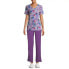 Фото #3 товара Climate Right By Cuddl Duds Scrub Pants Large Women Amethyst Heather Modern Fit