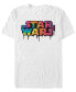 Star Wars Men's Classic Tie Die Melting Drip Logo Short Sleeve T-Shirt