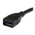 StarTech.com USB 3.0 A-to-A extension cable - 6 in - black - 0.152 m - USB A - USB A - USB 3.2 Gen 1 (3.1 Gen 1) - 5000 Mbit/s - Black