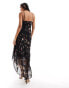 Фото #3 товара AllSaints Charlotte Kora maxi dress in black