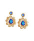 ფოტო #1 პროდუქტის Women's Teardrop Flora Drop Earrings