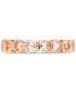 ფოტო #4 პროდუქტის Cubic Zirconia Heart Band (Also in Lab-Created Morganite)