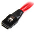 Фото #3 товара StarTech.com 50cm Internal Serial Attached SCSI Mini SAS Cable - SFF8087 to 4x SFF8482 - 0.5 m - 1 x SFF-8087 - 4 x SATA - 4 x SFF-8482 - Male/Female - Black - Red - 100 g