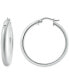 ფოტო #1 პროდუქტის Polished Small Hoop Earrings in Sterling Silver, 20mm, Created for Macy's