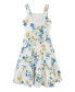 ფოტო #3 პროდუქტის Big Girls Floral Maxi Dress with Straw Bag, 2 PC