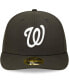 ფოტო #2 პროდუქტის Men's Washington Nationals Black and White Low Profile 59FIFTY Fitted Hat