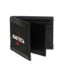 ფოტო #7 პროდუქტის Men's Logo Rubber Leather Bifold Wallet