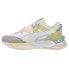 Фото #3 товара Puma Mirage Sport Pastel Lace Up Womens Green, Grey, Pink, White Sneakers Casua