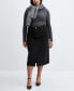 ფოტო #4 პროდუქტის Women's Denim Midi-Skirt