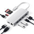 Фото #6 товара Satechi ST-TCMM8PAS - Wired - USB 3.2 Gen 1 (3.1 Gen 1) Type-C - 49 W - 10,100,1000 Mbit/s - Silver - MicroSD (TransFlash) - SD