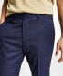 Фото #4 товара Men's Skinny Fit Wrinkle-Resistant Wool-Blend Suit Separate Pant, Created for Macy's