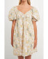 Фото #1 товара Women's Printed Babydoll Mini Dress