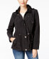 Фото #1 товара Petite Water-Resistant Hooded Anorak Jacket, Created for Macy's