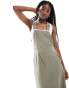 G-Star dungaree dress in light green grün, M - фото #4