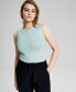 Фото #1 товара Women's Boat-Neck Double-Layered Sleeveless Bodysuit, Created for Macy's