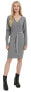 Women´s Dress Regular Fit VMHOLLYREM LS V-NECK DRESS GA NOOS 10269251 Medium Grey Melange