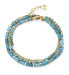 Stunning Gold Plated Triple Kiss Bracelet 14174P01016