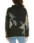 Фото #2 товара Vince Brushed Floral Alpaca & Wool-Blend Pullover Women's Black Xs