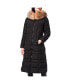 Фото #1 товара Women's Maxi Coat with Faux Fur Trim