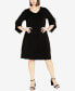 ფოტო #1 პროდუქტის Plus Size Gianna Relaxed Fit Knee Length Dress