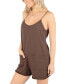 Фото #4 товара Juniors' Josie Sleeveless Fringed Romper