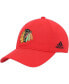 Фото #1 товара Бейсболка Adidas мужская с красным логотипом Chicago Blackhawks Primary Logo