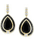 EFFY® Onyx & Diamond (1 ct. t.w.) Drop Earrings in 14k Gold