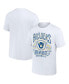 Фото #1 товара Men's Darius Rucker Collection by White Milwaukee Brewers Distressed Rock T-shirt