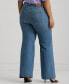 Фото #2 товара Plus Size High-Rise Flare Jeans