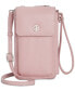 ფოტო #1 პროდუქტის Softy Leather Tech Crossbody Wallet, Created for Macy's