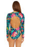 Фото #3 товара Trina Turk 299215 India Garden Paddle Long-Sleeve Swimsuit-Floral Print Multi XS