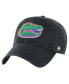 Фото #1 товара Men's Black Distressed Florida Gators Vintage-Like Clean Up Adjustable Hat