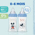 Фото #2 товара Set von 3 Dodie Anti -Color -Initiierung+ - Mickey - 270 ml - 0-6 Monate - Runder Schnuller - Flow 2