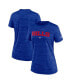 ფოტო #1 პროდუქტის Women's Royal Buffalo Bills Sideline Velocity Performance T-shirt