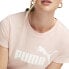 Puma Ess Logo Short Sleeve T-Shirt Dress Womens Pink Casual 67372196