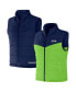 Men's NFL x Darius Rucker Collection by Navy Seattle Seahawks Colorblocked Full-Zip Vest