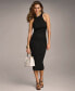 ფოტო #4 პროდუქტის Women's Sleeveless Ruched Jersey Dress