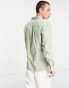 Фото #2 товара AllSaints Hawthorne stretch fit shirt in light green