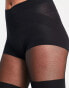 Фото #3 товара ASOS DESIGN mock over the knee tights with bum and tum support in black