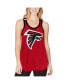 ფოტო #3 პროდუქტის Women's Red Atlanta Falcons Tater Tank Top