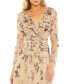 Women's Floral Embroidered A-Line Cocktail Dress