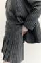 Zw collection pinstripe wool blend skirt